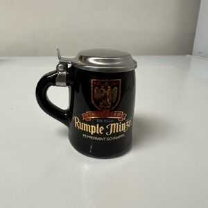 Vintage Rumple Minze Mini Stein Shot Glass with Lid